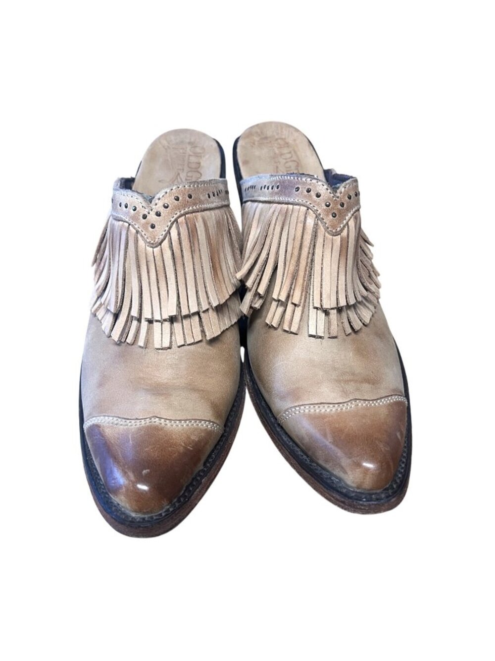 OLD GRINGO mules, size 10.5, leather, fringe, made in Mexico, - Picture 7 of 11